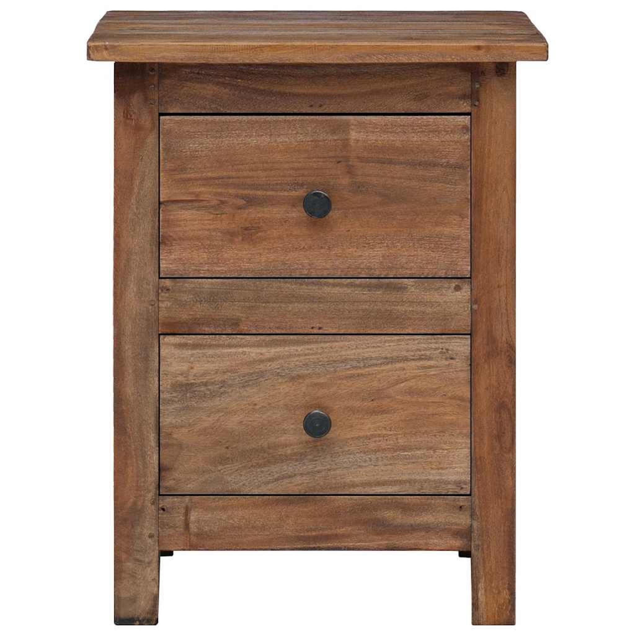 Voir la diapositive 5 : VIDAXL Table de chevet bois massif d'acajou 40x30x51 cm