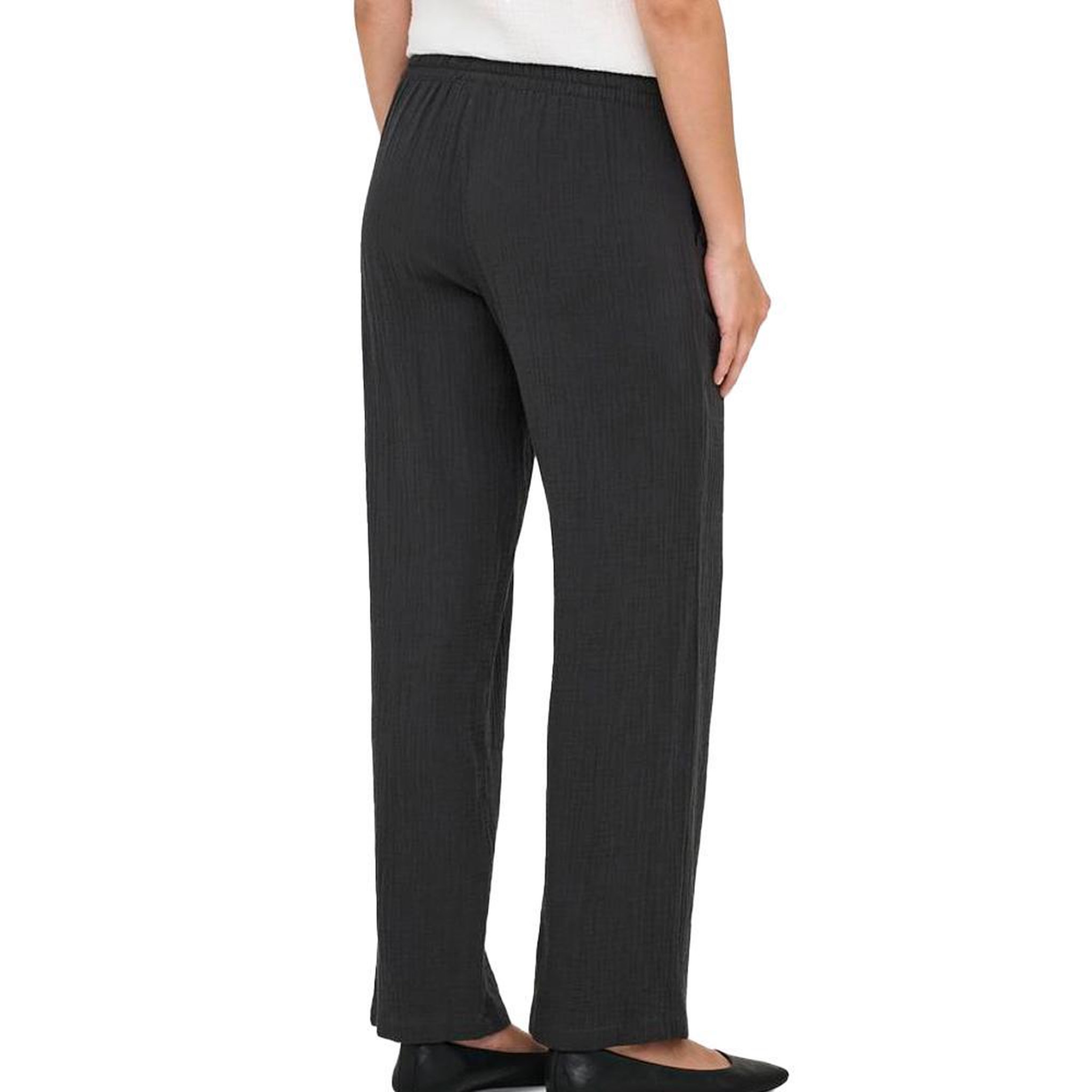 Voir la diapositive 2 : JACQUELINE DE YONG Pantalon Fluide Noir Femme JDY PHANTOM