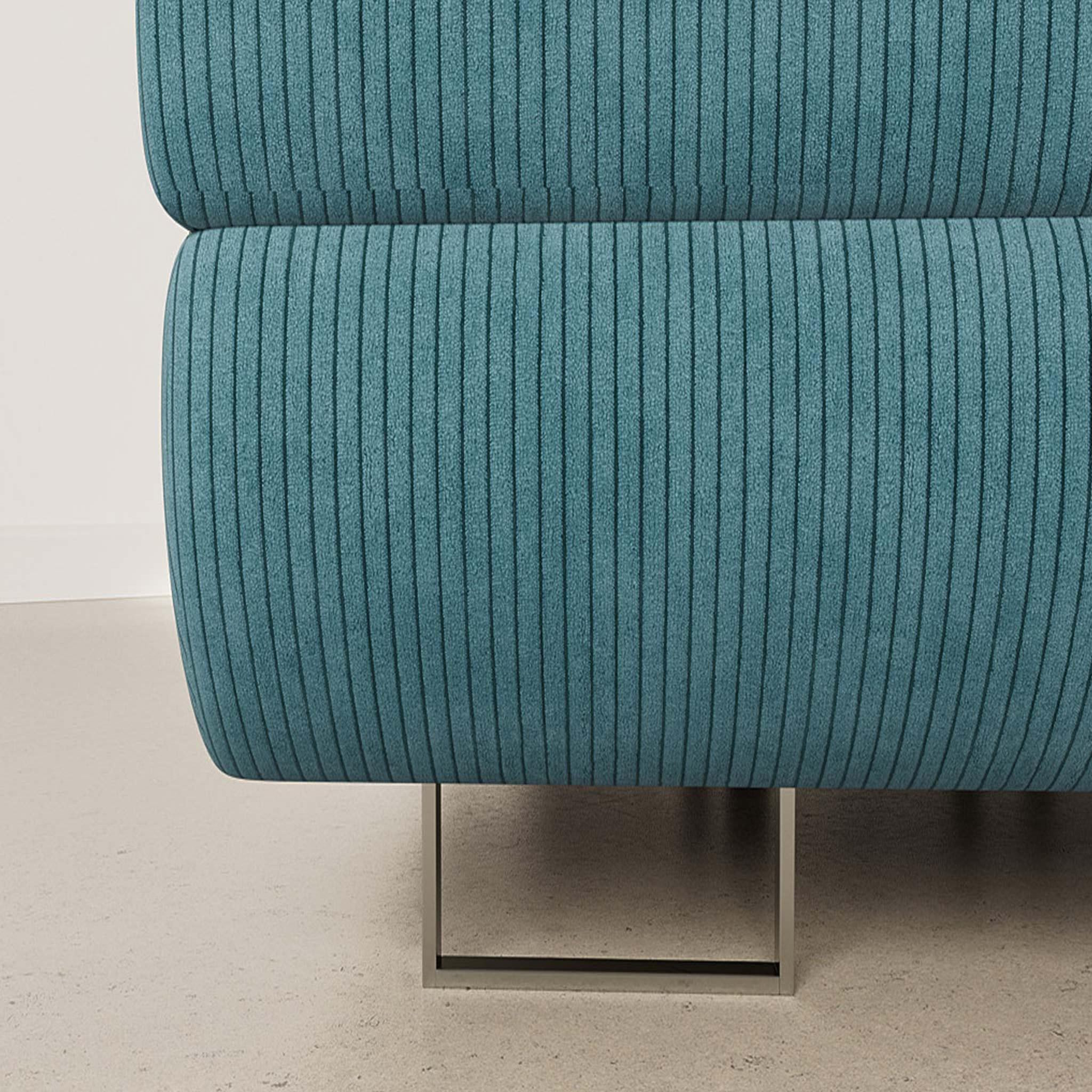 Voir la diapositive 4 : BEST MOBILIER Pablo - canapé d'angle gauche - 6 places - convertible avec coffre et têtières réglables - en velours côtelé