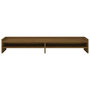 Voir la diapositive 5 : VIDAXL Support de moniteur Marron miel 100x24x16 cm Bois de pin solide