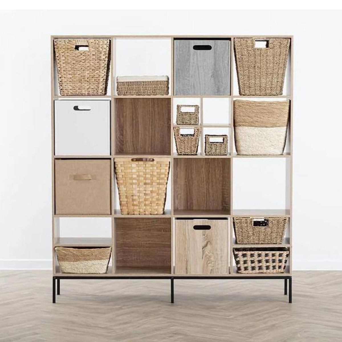 FIVE Boite de Rangement en Bois  Evy  31x31cm Blanc