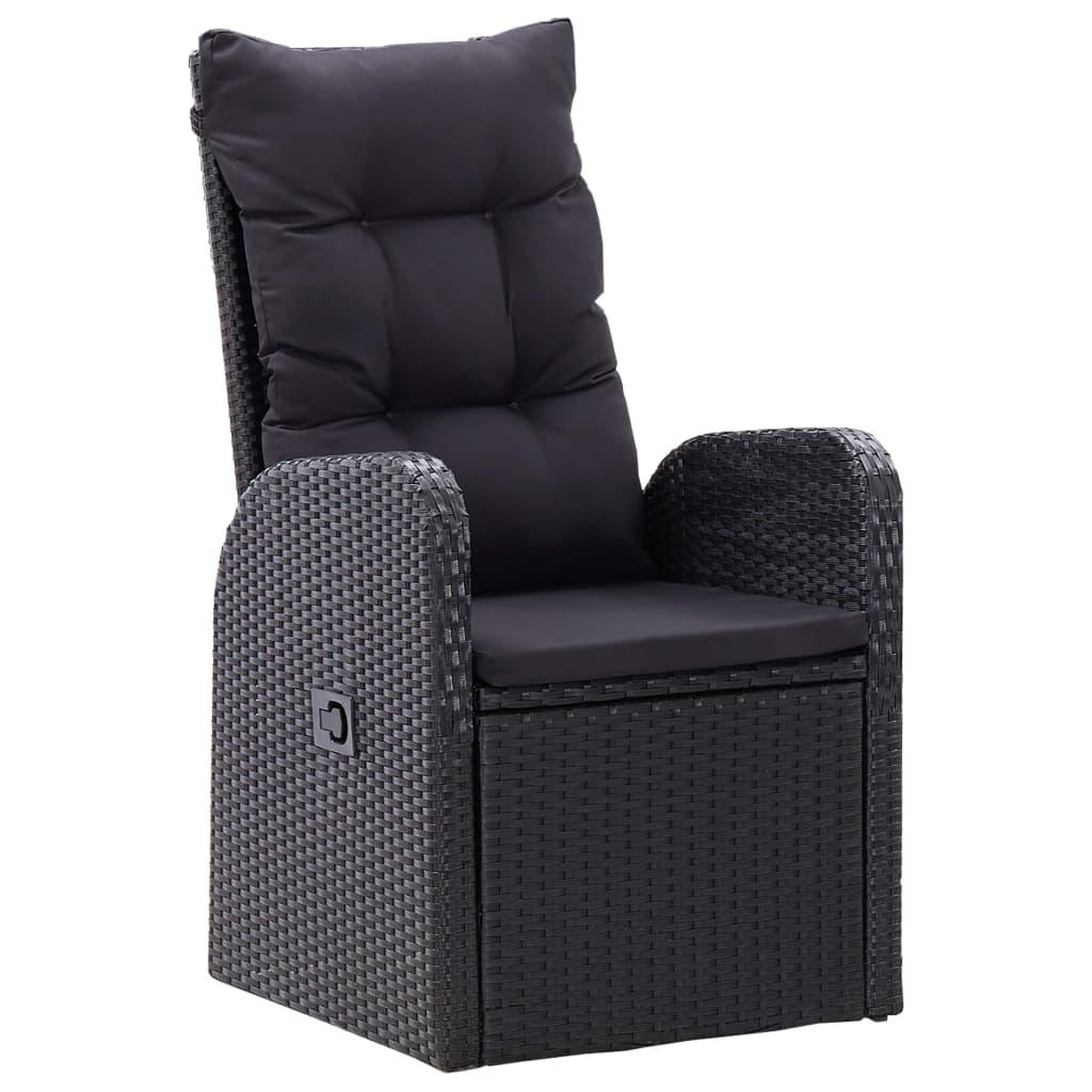 Voir la diapositive 3 : VIDAXL Ensemble a manger de jardin 3 pcs Noir