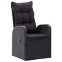 Voir la diapositive 3 : VIDAXL Ensemble a manger de jardin 3 pcs Noir
