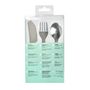 Voir la diapositive 2 : BEABA Set de 3 couverts inox vert d'eau