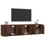 Voir la diapositive 3 : VIDAXL Meubles TV muraux 3 pcs chene marron 57x34,5x40 cm