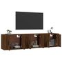 Voir la diapositive 3 : VIDAXL Meubles TV muraux 3 pcs chene marron 57x34,5x40 cm