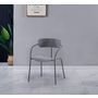Voir la diapositive 2 : CONCEPT USINE Lot de 2 chaises design gris foncé ALEXIA