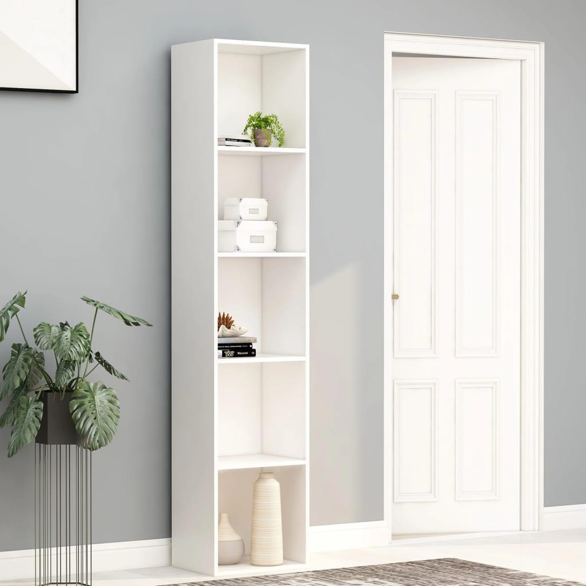 Voir la diapositive 1 : VIDAXL Bibliotheque Blanc 40x30x189 cm Bois d'ingenierie