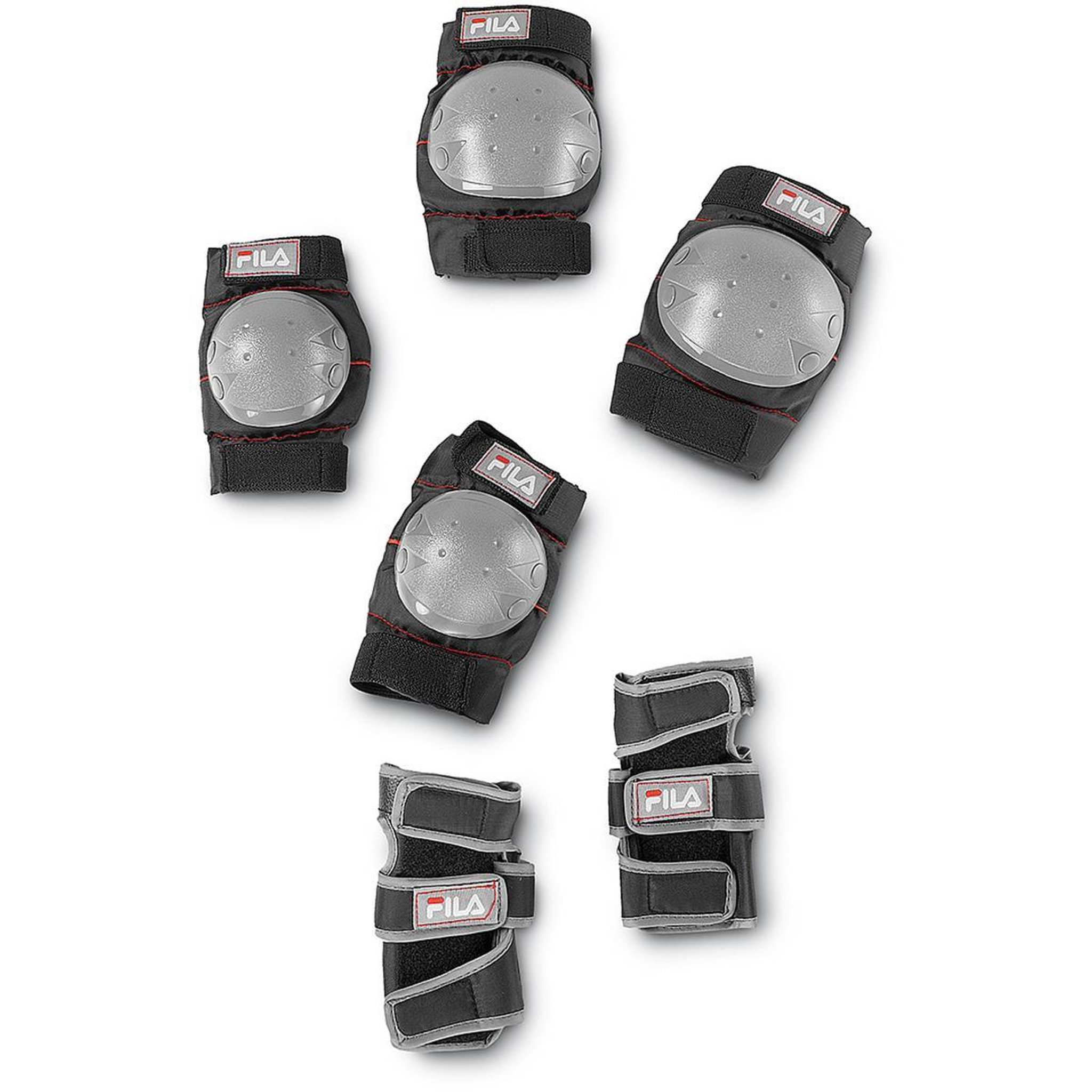 Voir la diapositive 3 : FILA Pack Fila jr j-one noir/rouge T28-32 + tripack + casque
