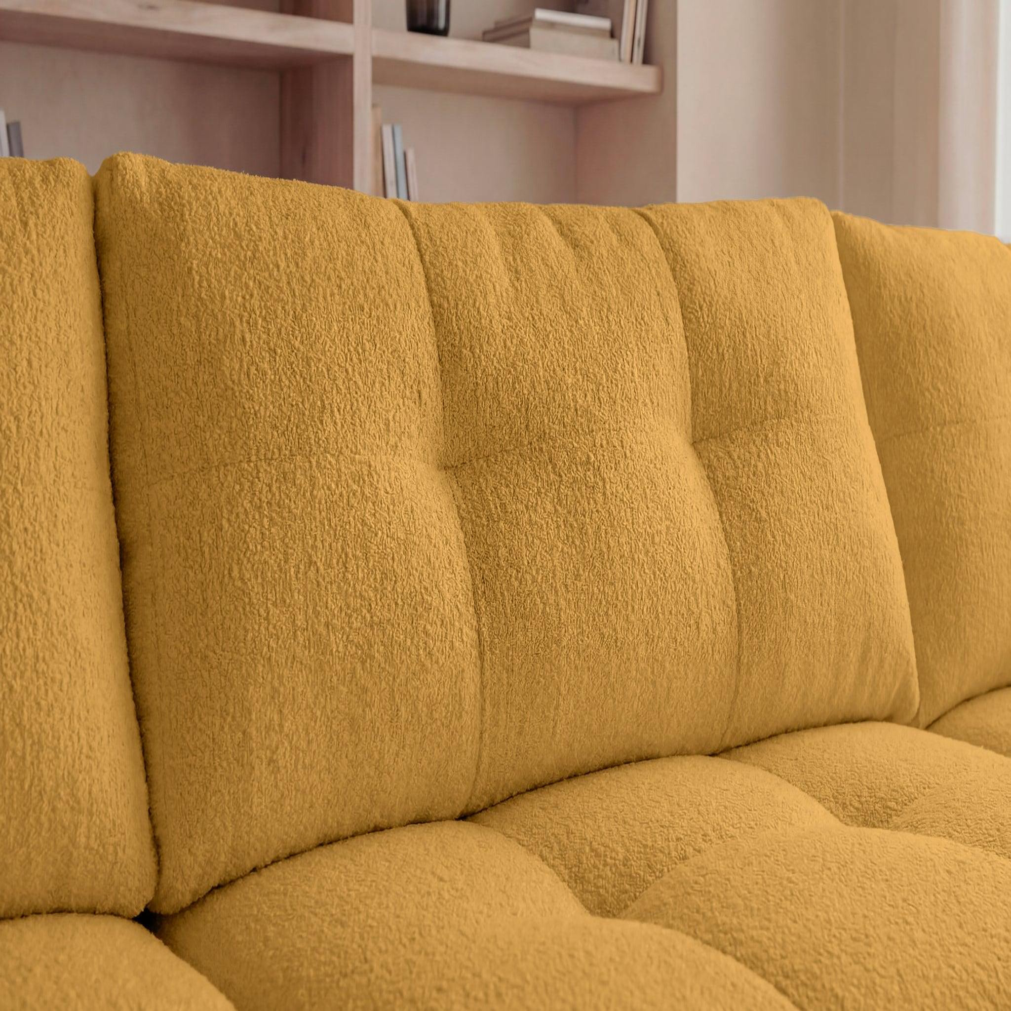 Voir la diapositive 5 : CASANOVA PARIS Constance - canapé panoramique tissu chenille