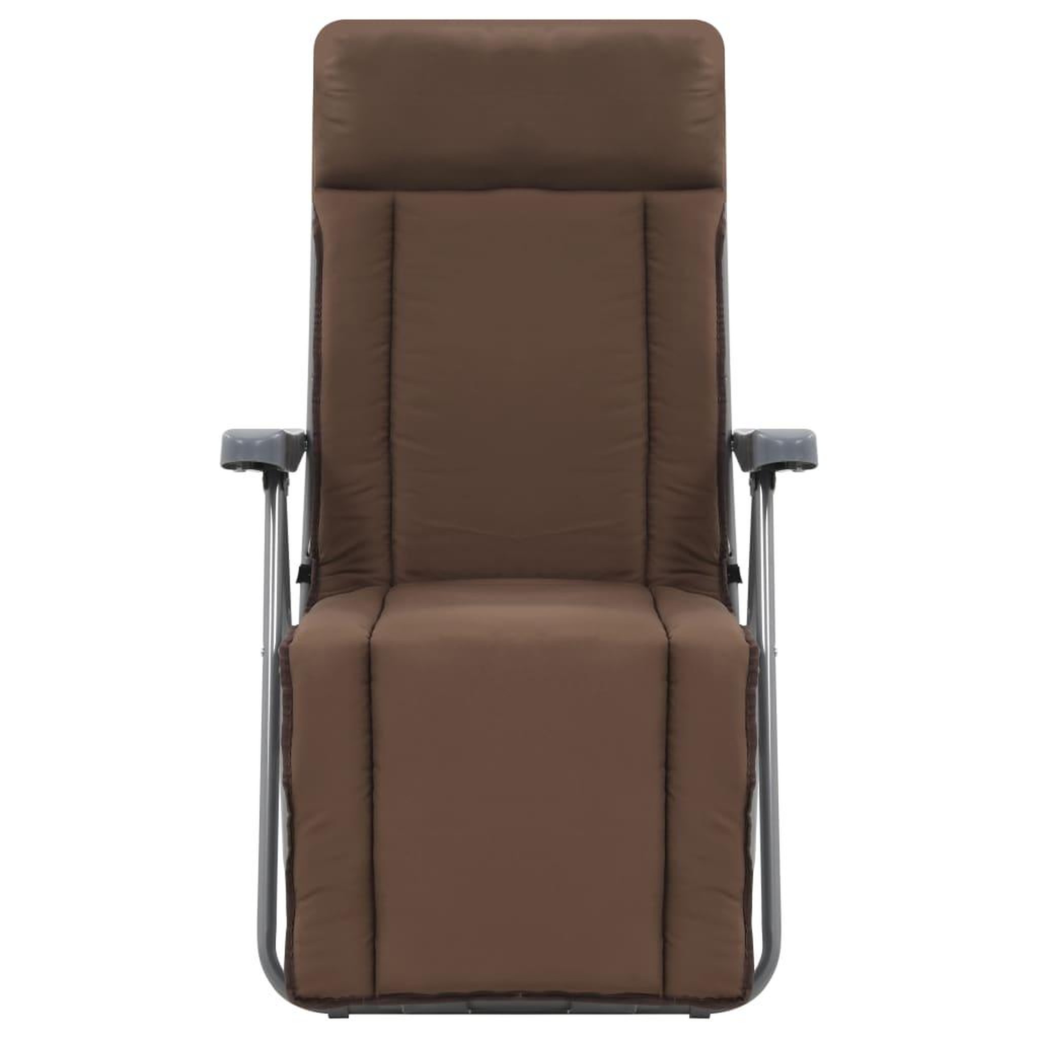 Voir la diapositive 3 : VIDAXL Chaises pliables de jardin avec coussins lot de 2 Marron