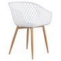 Voir la diapositive 4 : IDIMEX Lot de 4 chaises MADEIRA style scandinave, pieds en bois