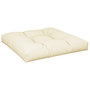 Voir la diapositive 2 : VIDAXL Coussin de palette creme 70x70x12 cm tissu