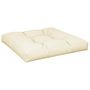Voir la diapositive 2 : VIDAXL Coussin de palette creme 70x70x12 cm tissu