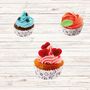 Voir la diapositive 2 : ZENKER Lot de 50 moules à muffins en papier motif fleur violette 7 cm Zenker Smart Pastry