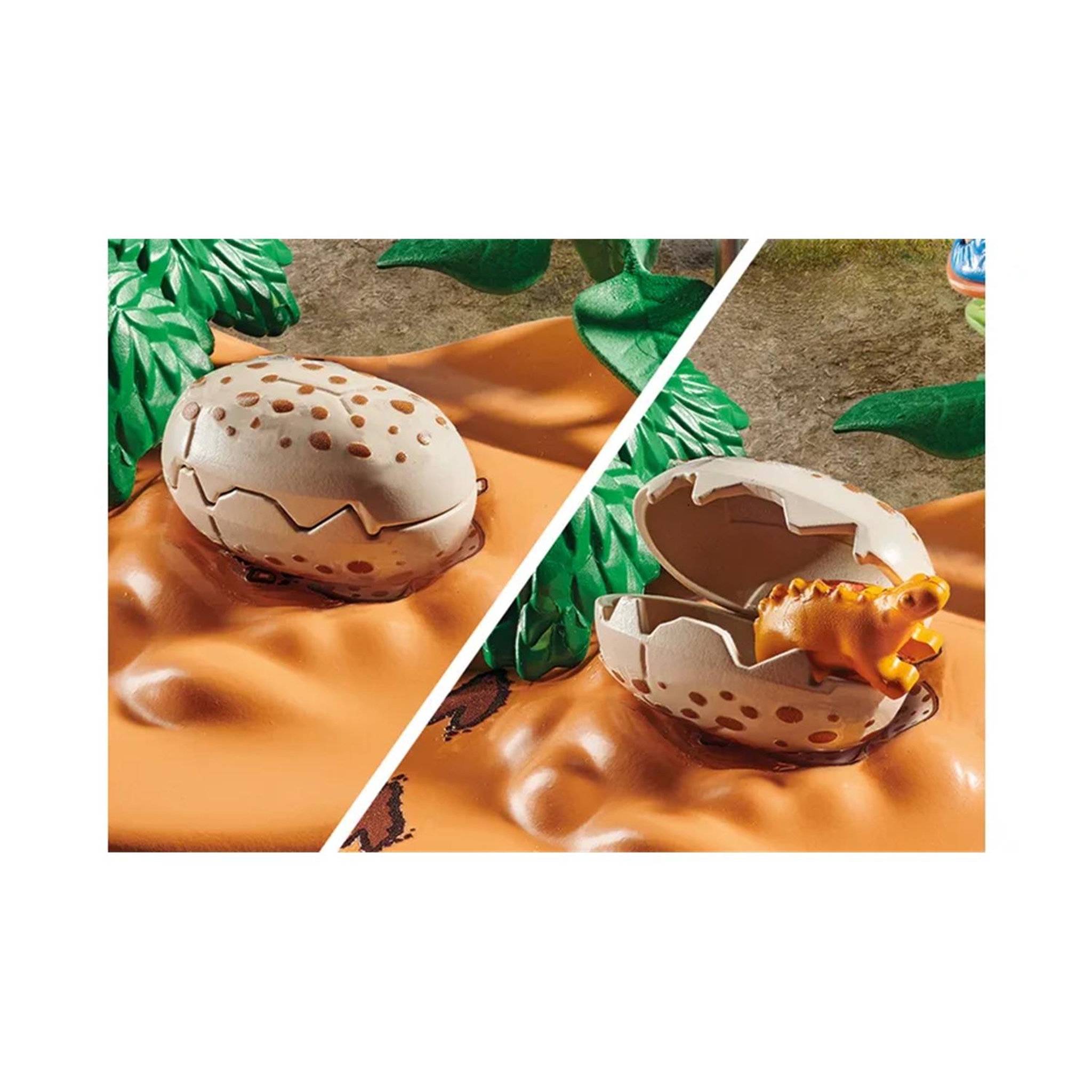 Voir la diapositive 3 : PLAYMOBIL Dinos Stégosaure et voleur d'œuf