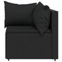 Voir la diapositive 5 : VIDAXL Salon de jardin 3 pcs avec coussins Noir Resine tressee