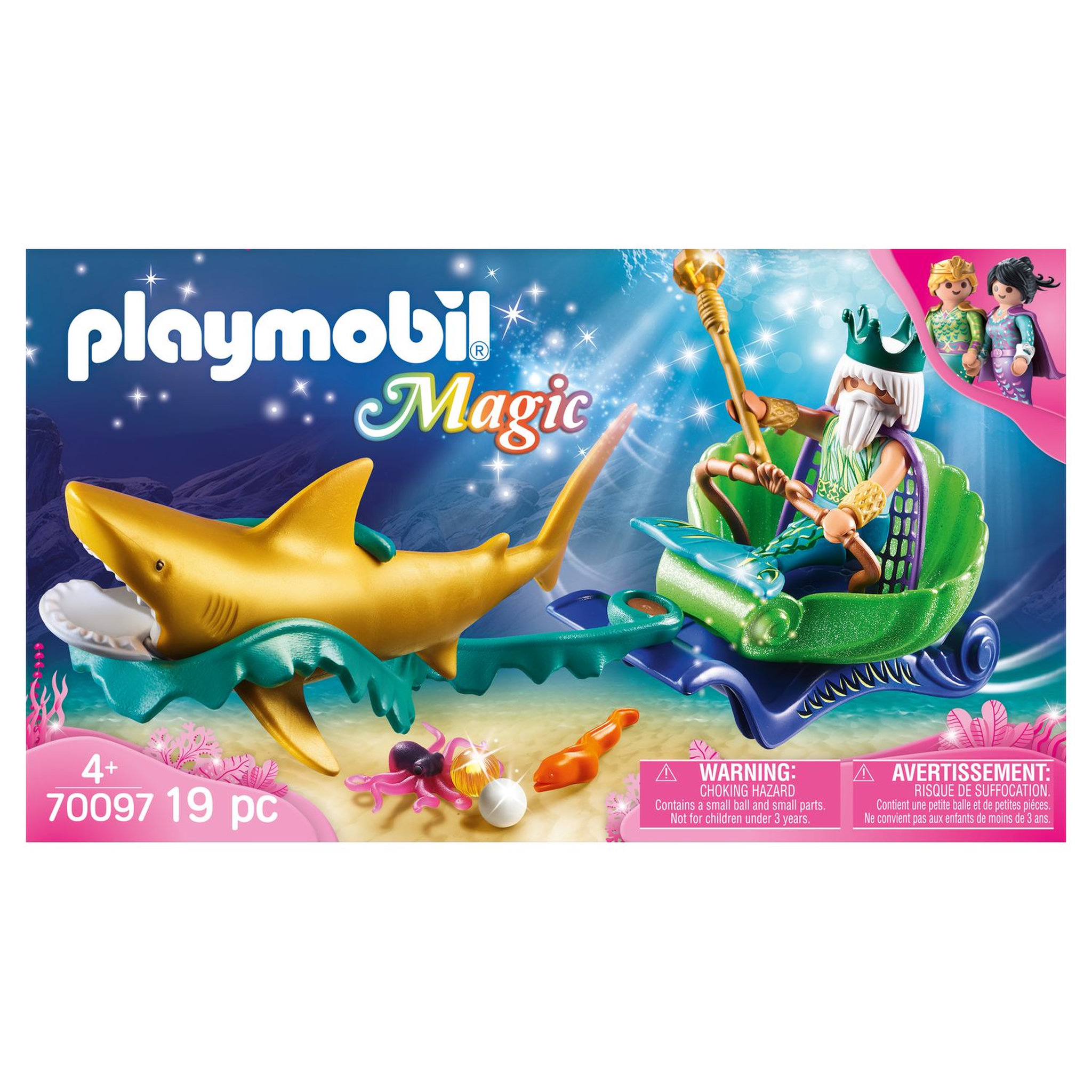 Voir la diapositive 5 : PLAYMOBIL 70097 - Magic - Roi des mers avec calèche royale