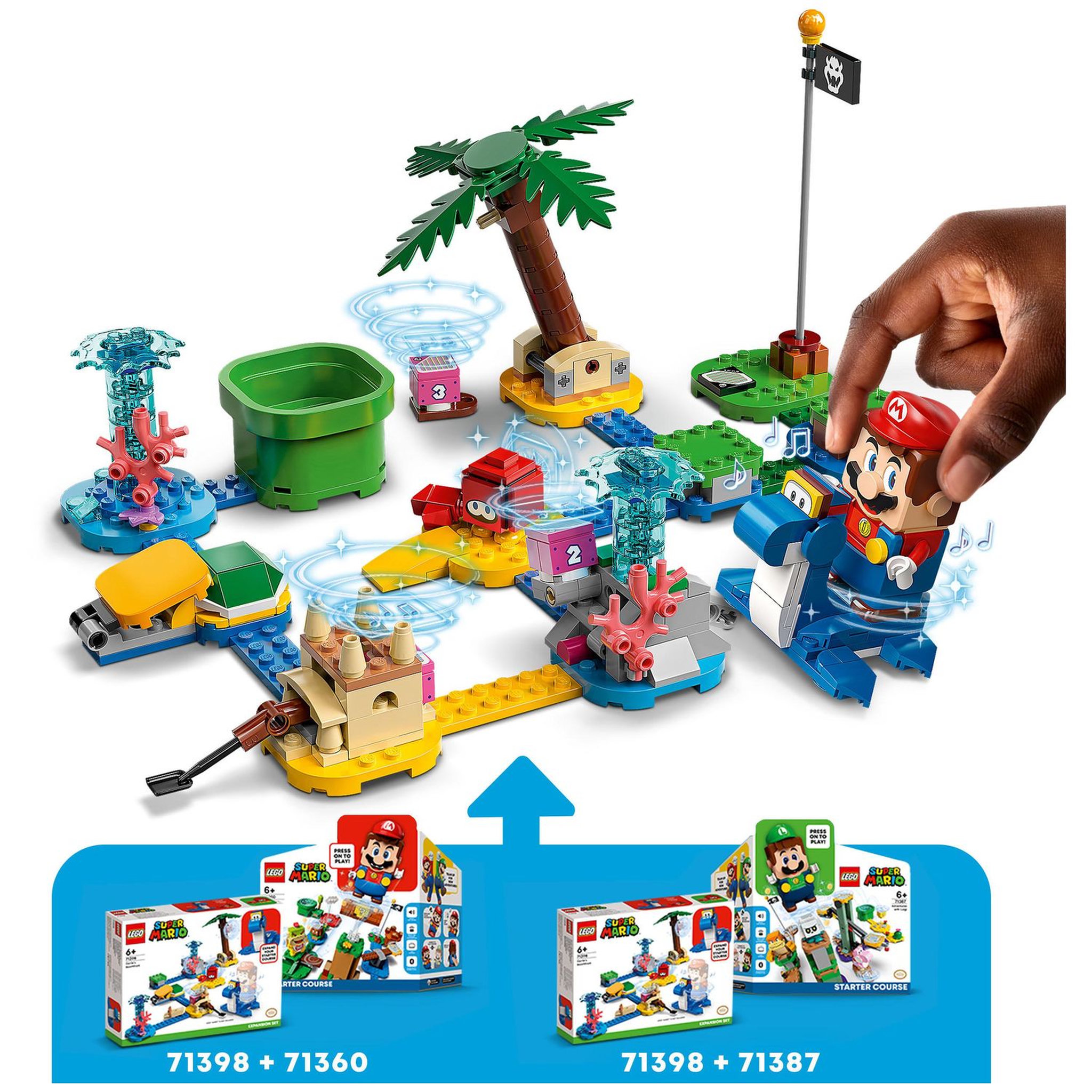 Voir la diapositive 4 : LEGO Super Mario 71398 - Ensemble d'extension Le bord de mer de Dorrie