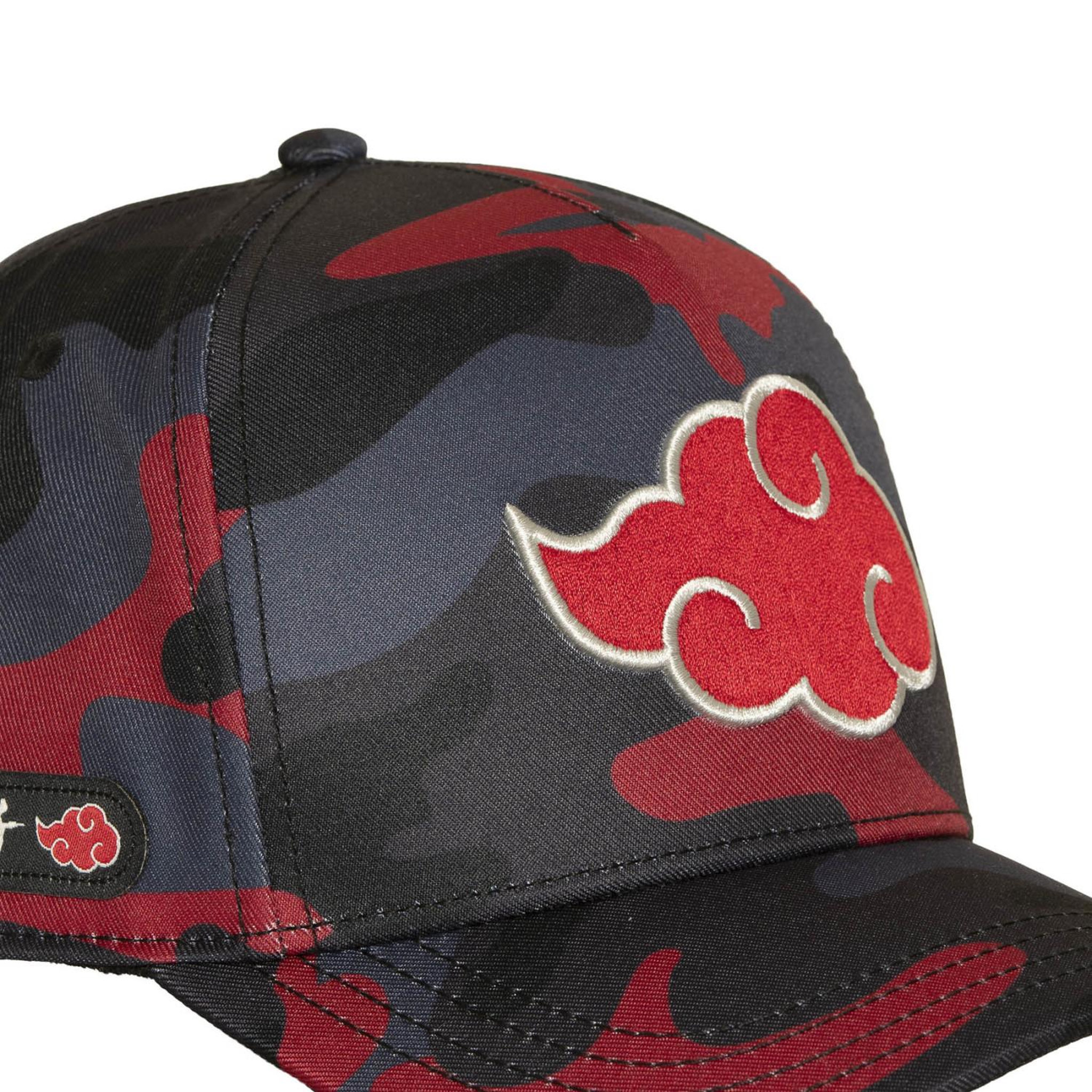 Voir la diapositive 3 : CAPSLAB Casquette trucker premium avec logo brodé Naruto Shippuden Red Camo