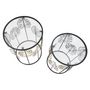 Voir la diapositive 3 : Paris Prix Lot de 2 Tables d'Appoint  Coppia  55cm Noir & Or