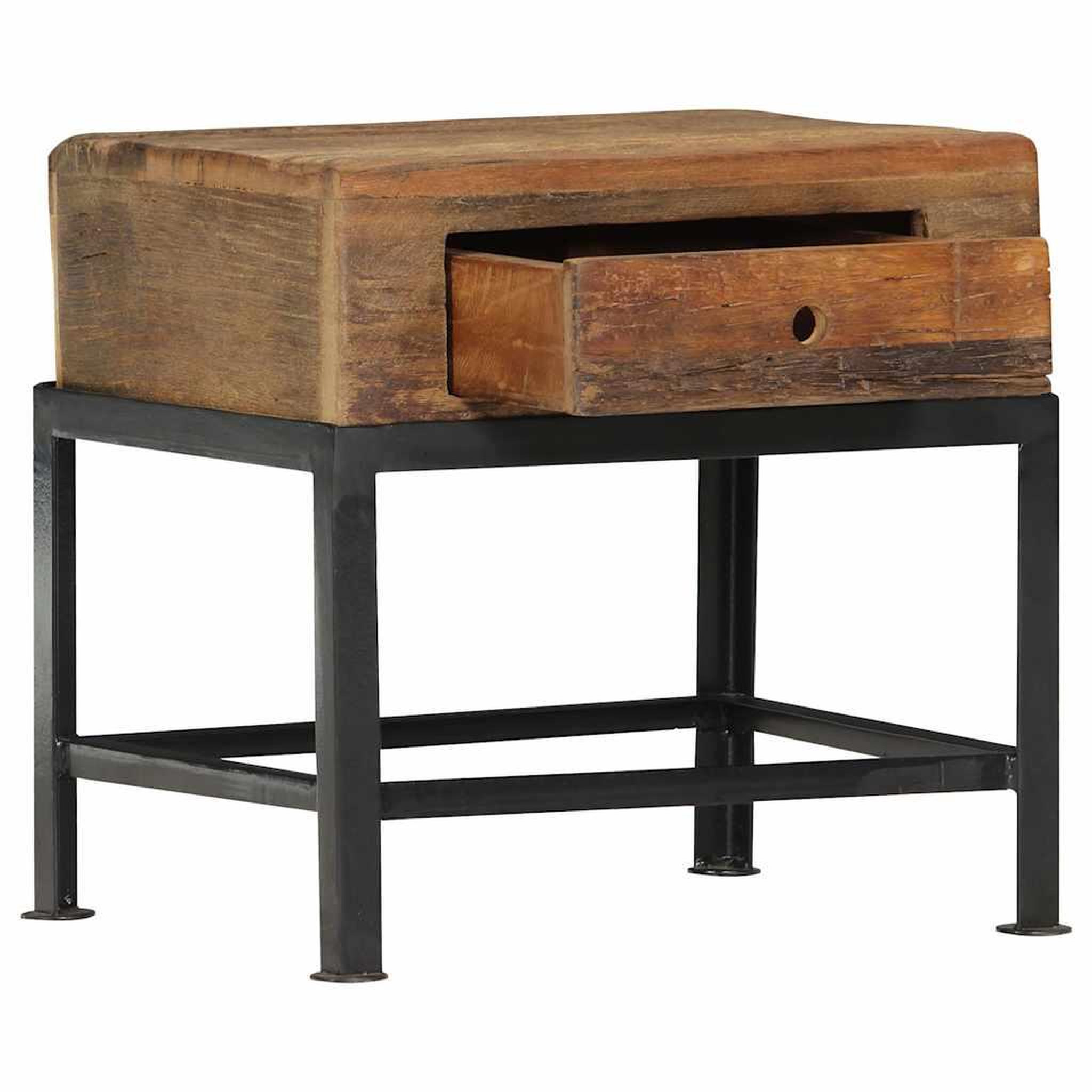 Voir la diapositive 2 : VIDAXL Table de chevet 40 x 35 x 40 cm bois de recuperation massif