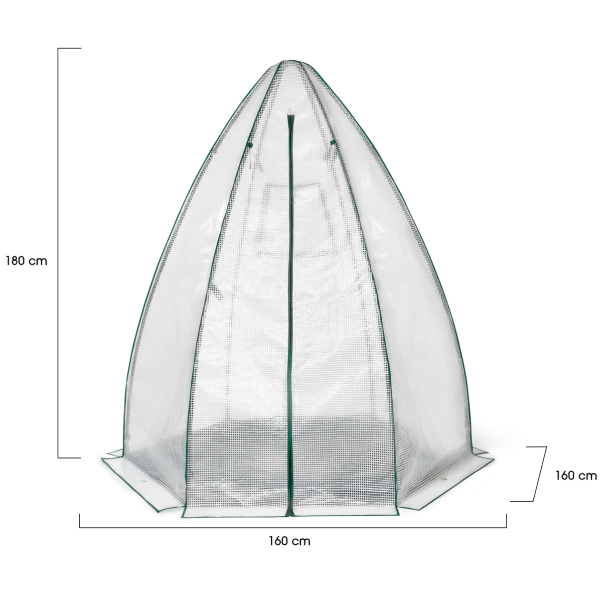 ID MARKET Serre d'hivernage dôme 160 x 160 x 180 cm balcon et terrasse