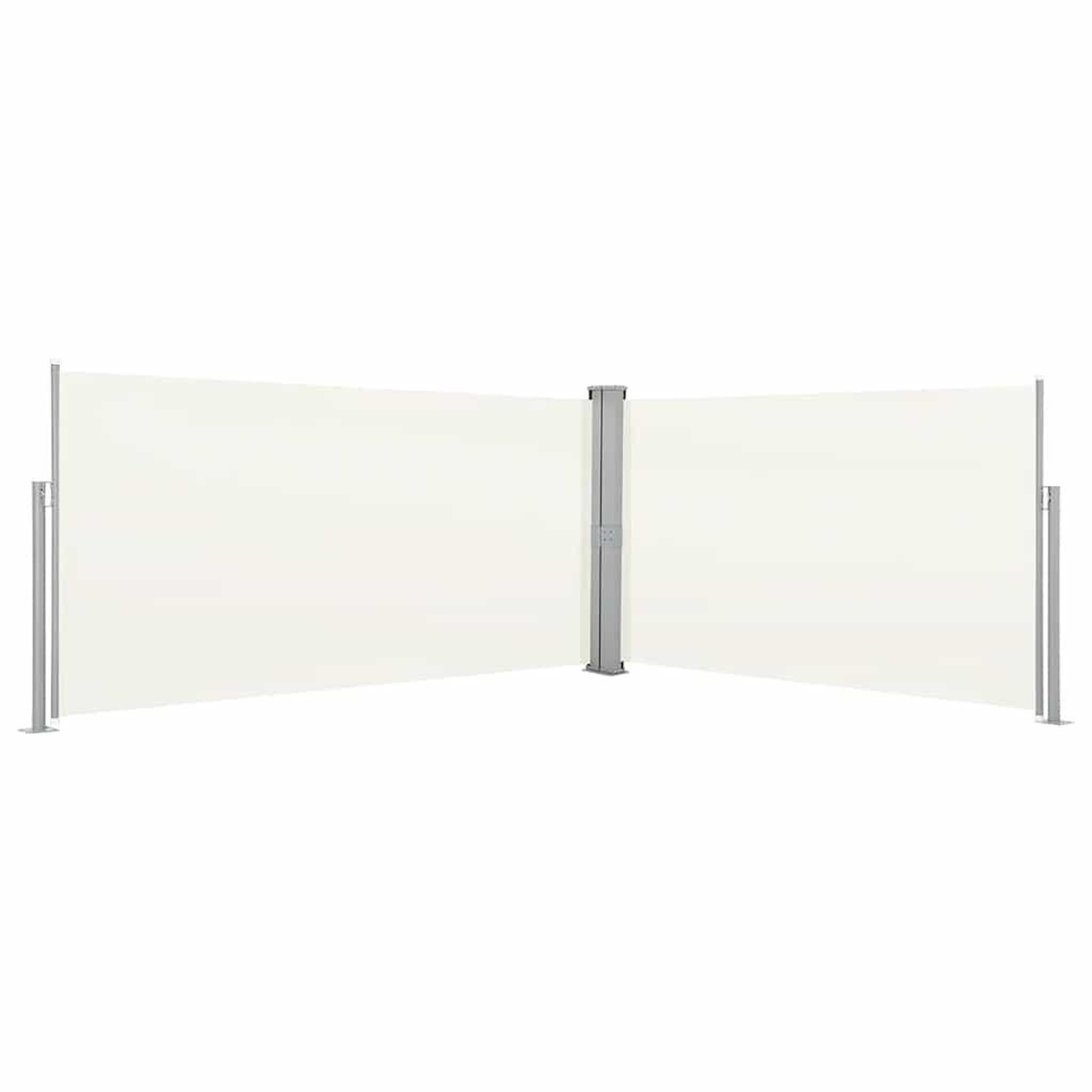 VIDAXL Auvent lateral retractable 160x600 cm creme