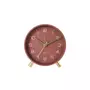 Karlsson Horloge réveil en métal Lofty - Diam. 11 cm - Rouge