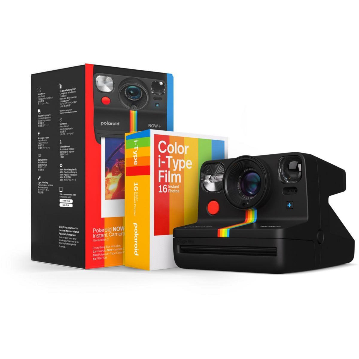 POLAROID Appareil photo Instantané EB Now+ Gen 2 Noir Double film pack