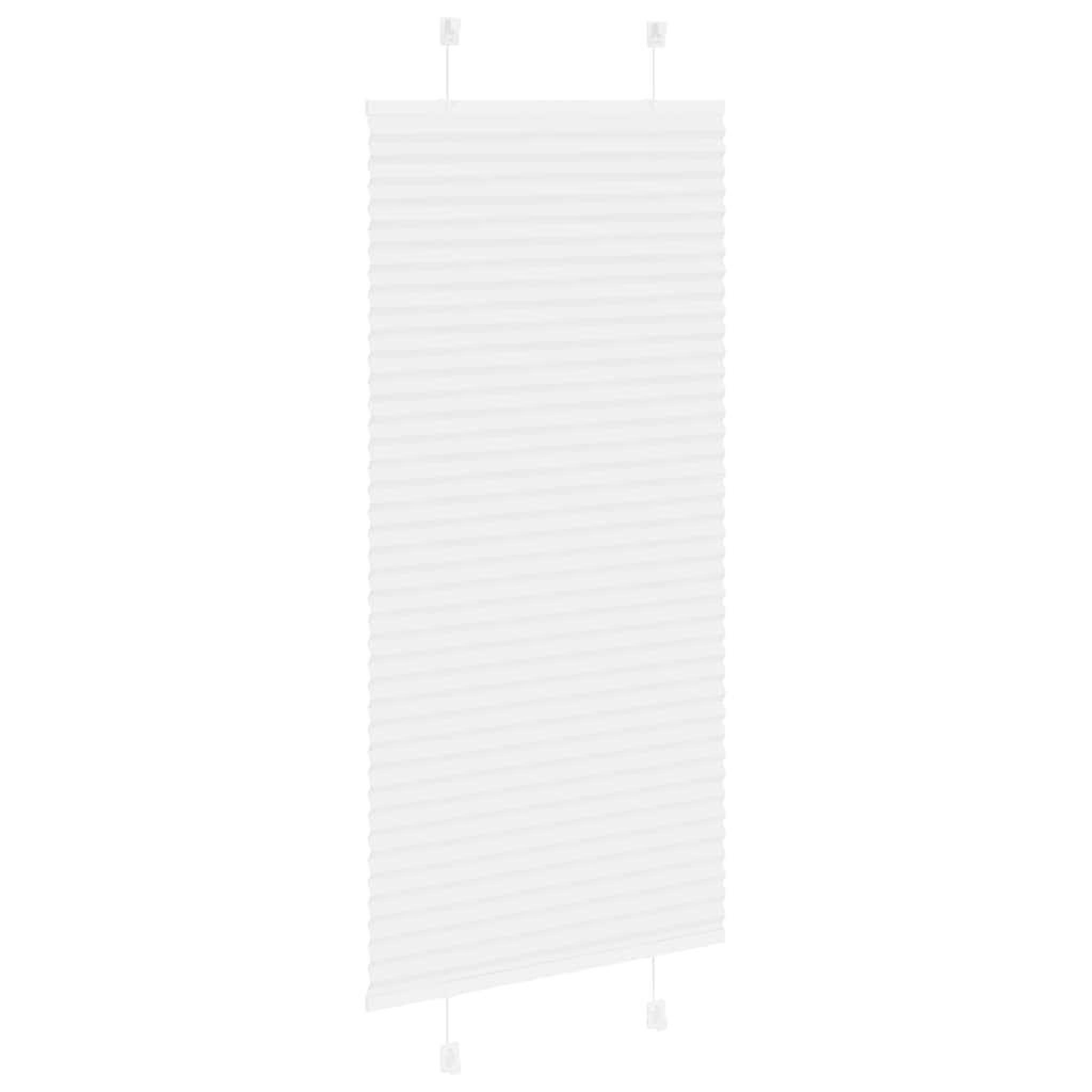 Voir la diapositive 3 : VIDAXL Store plisse blanc 55x100 cm largeur du tissu 54,4 cm polyester
