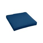 HESPERIDE Galette de chaise de jardin Bleu Indigo - 40 x 40 cm - Hespéride