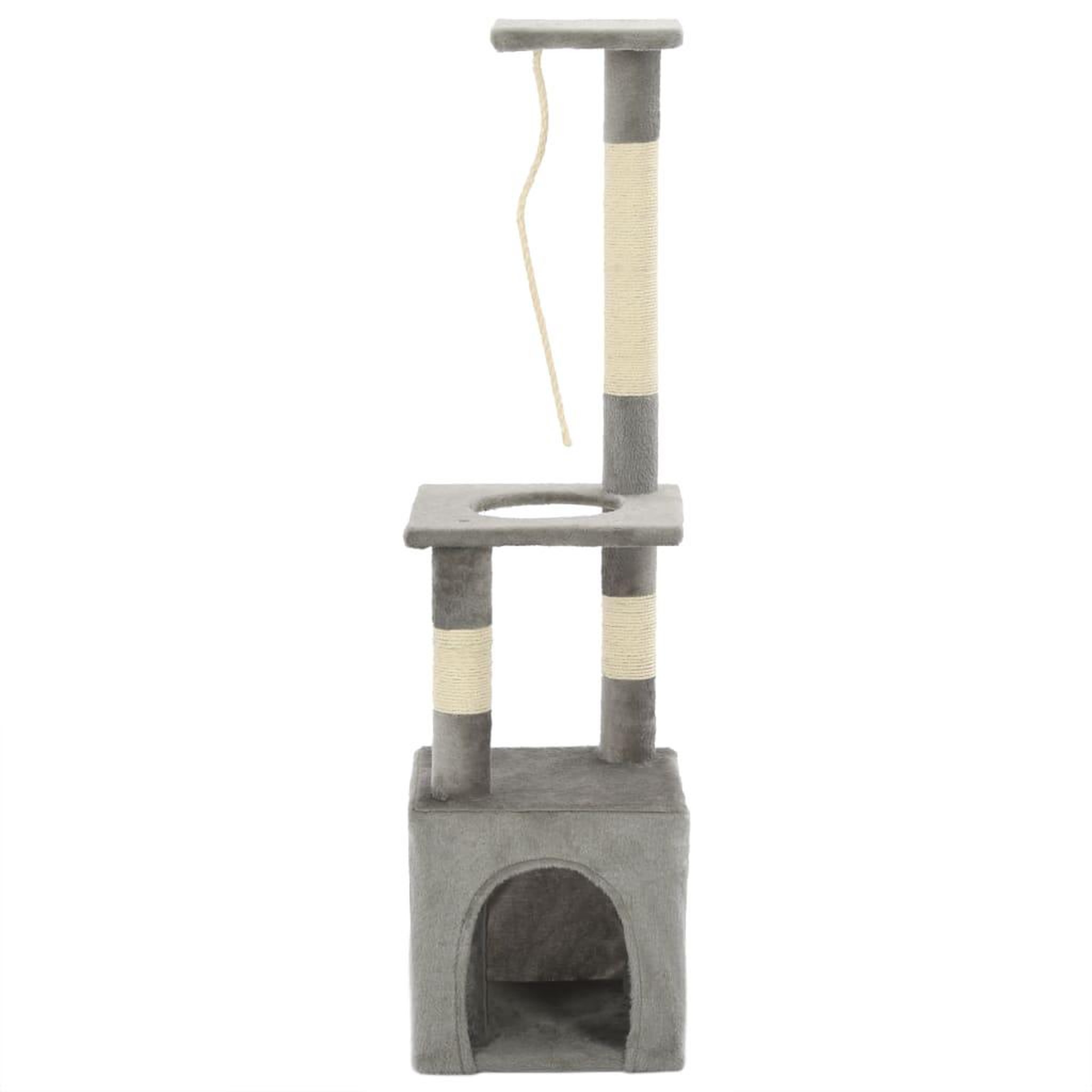 Voir la diapositive 2 : VIDAXL Arbre a chat avec griffoirs en sisal 109 cm Gris