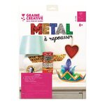 Graine créative 5 feuilles métal à repousser - 5 couleurs