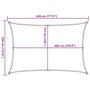 Voir la diapositive 6 : VIDAXL Voile d'ombrage 160 g/m^2 Creme 3,5x4,5 m PEHD