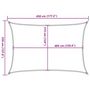 Voir la diapositive 6 : VIDAXL Voile d'ombrage 160 g/m^2 Creme 3,5x4,5 m PEHD