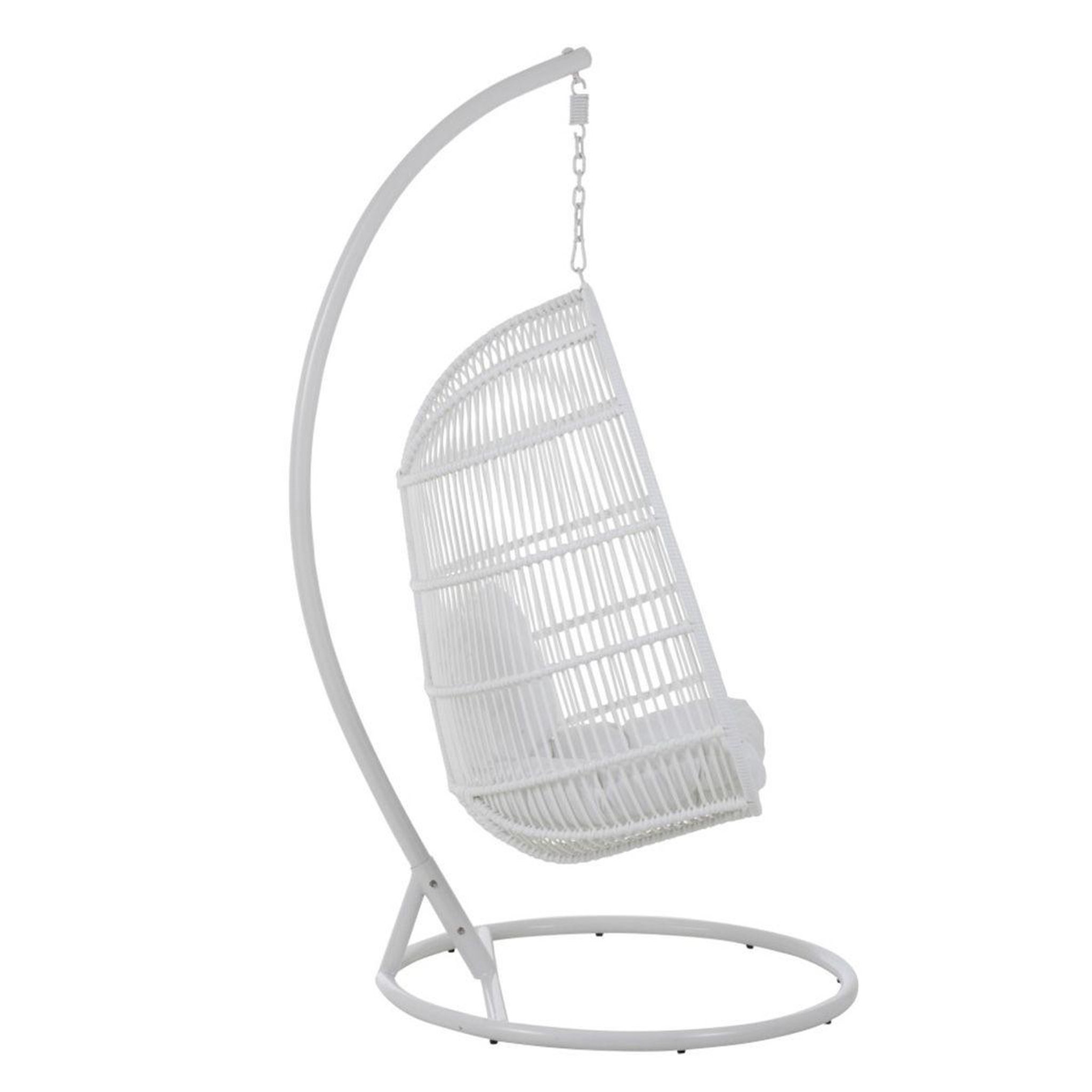 Voir la diapositive 3 : J-LINE Fauteuil suspendu ovale  aciera  193cm blanc