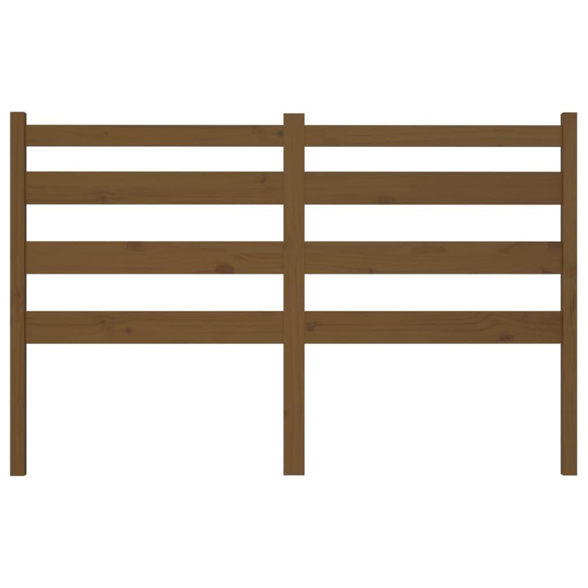 Voir la diapositive 4 : VIDAXL Tete de lit Marron miel 146x4x100 cm Bois massif de pin