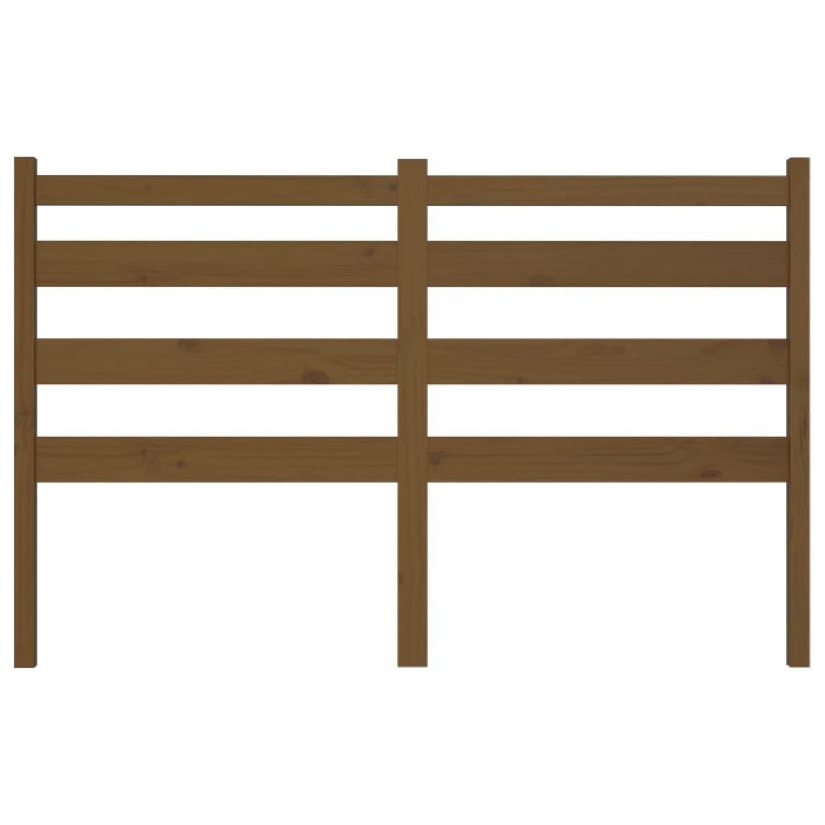 VIDAXL Tete de lit Marron miel 146x4x100 cm Bois massif de pin