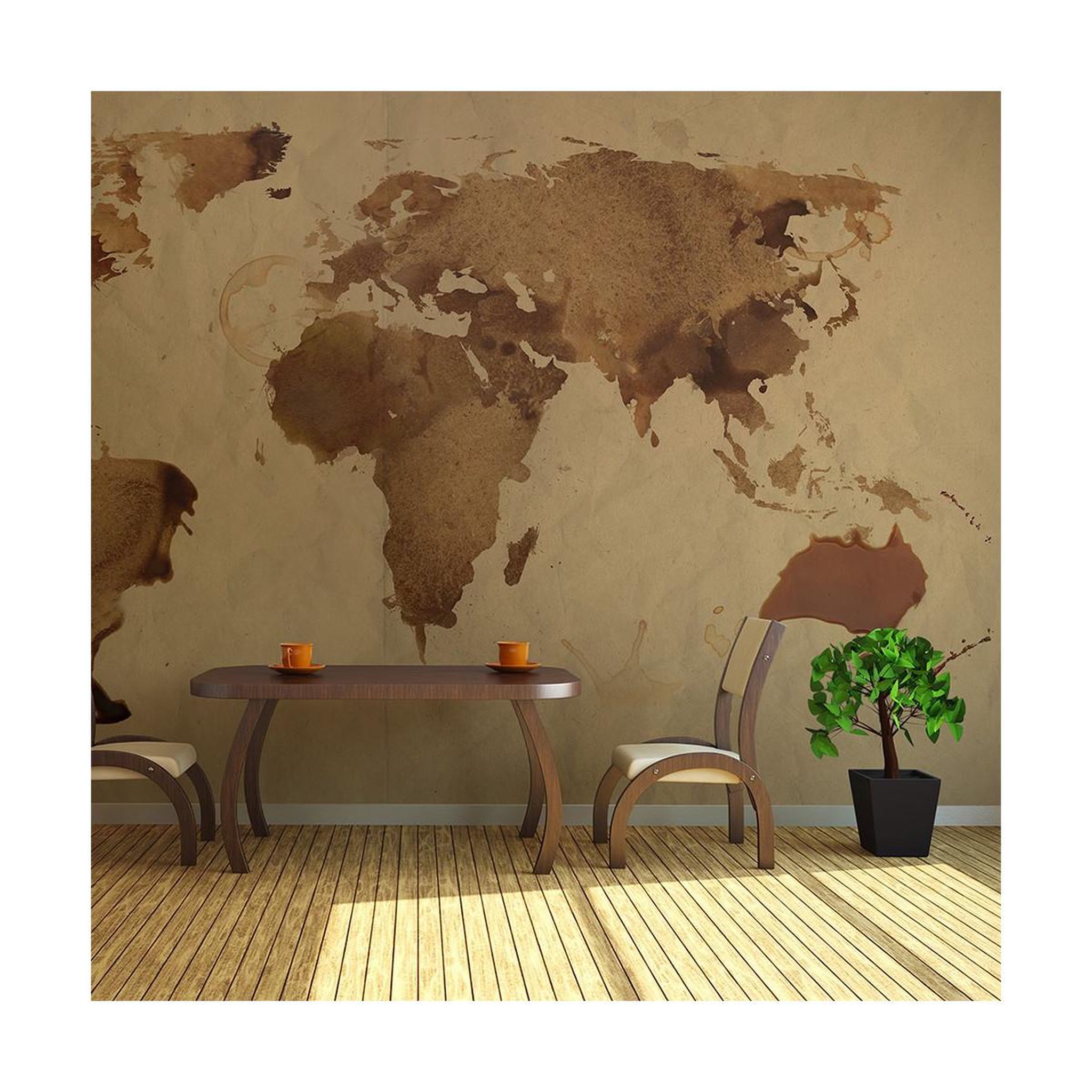 Paris Prix Papier peint  tea map of the world ii  450x270cm