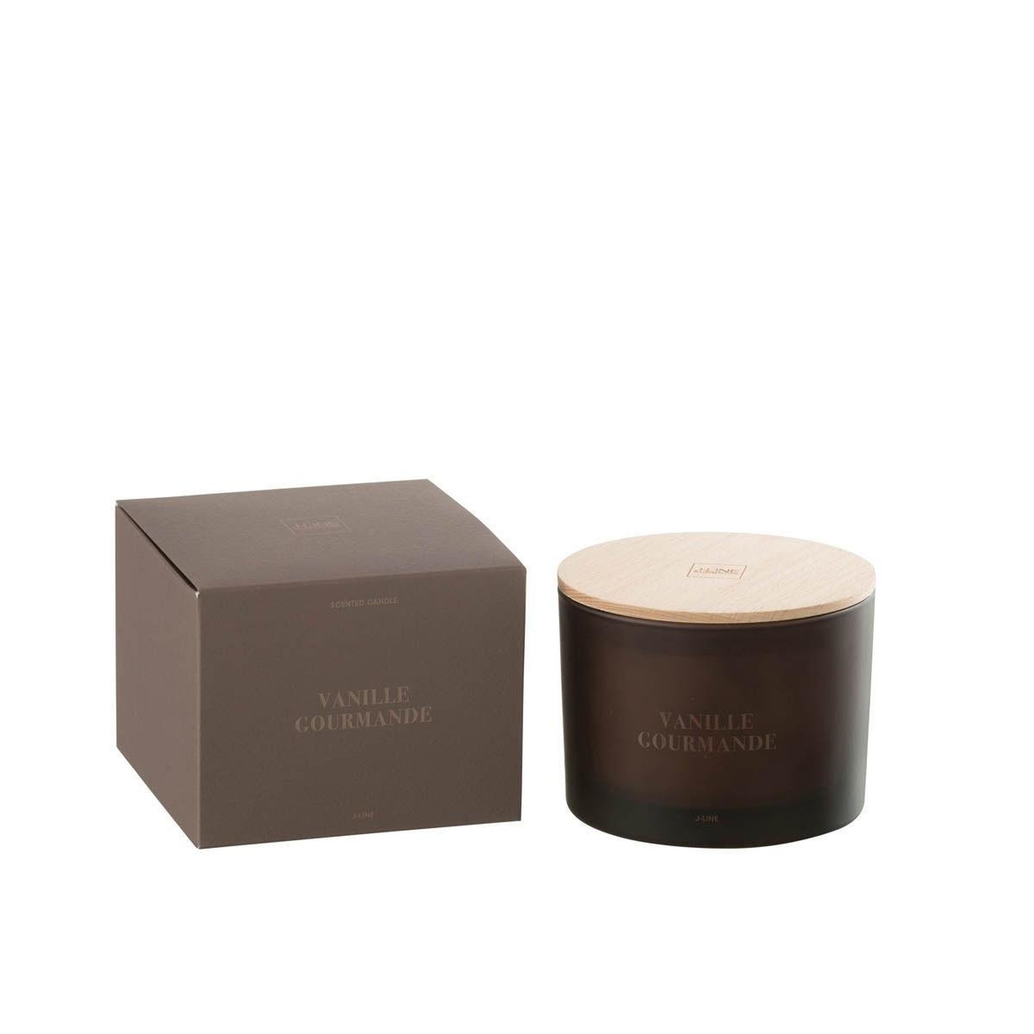 Voir la diapositive 2 : J-LINE Bougie parfumée  accords essentiels  10cm vanille gourmande