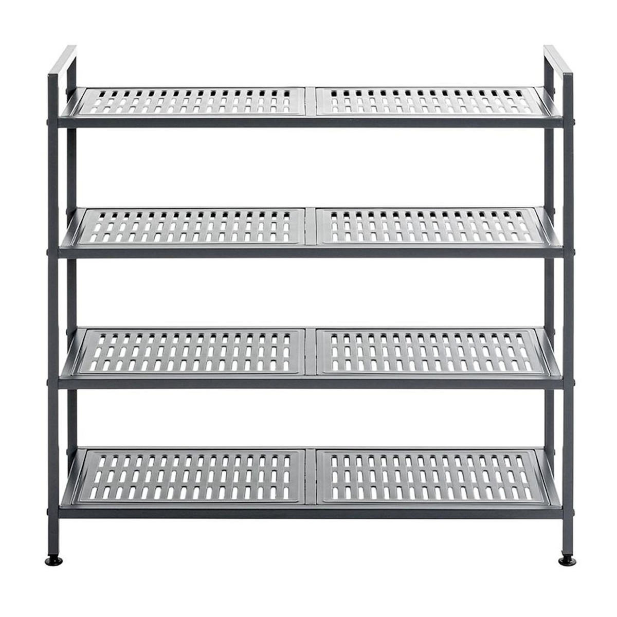 Paris Prix Étagère à Chaussures 4 Niveaux  Arthur  73cm Anthracite