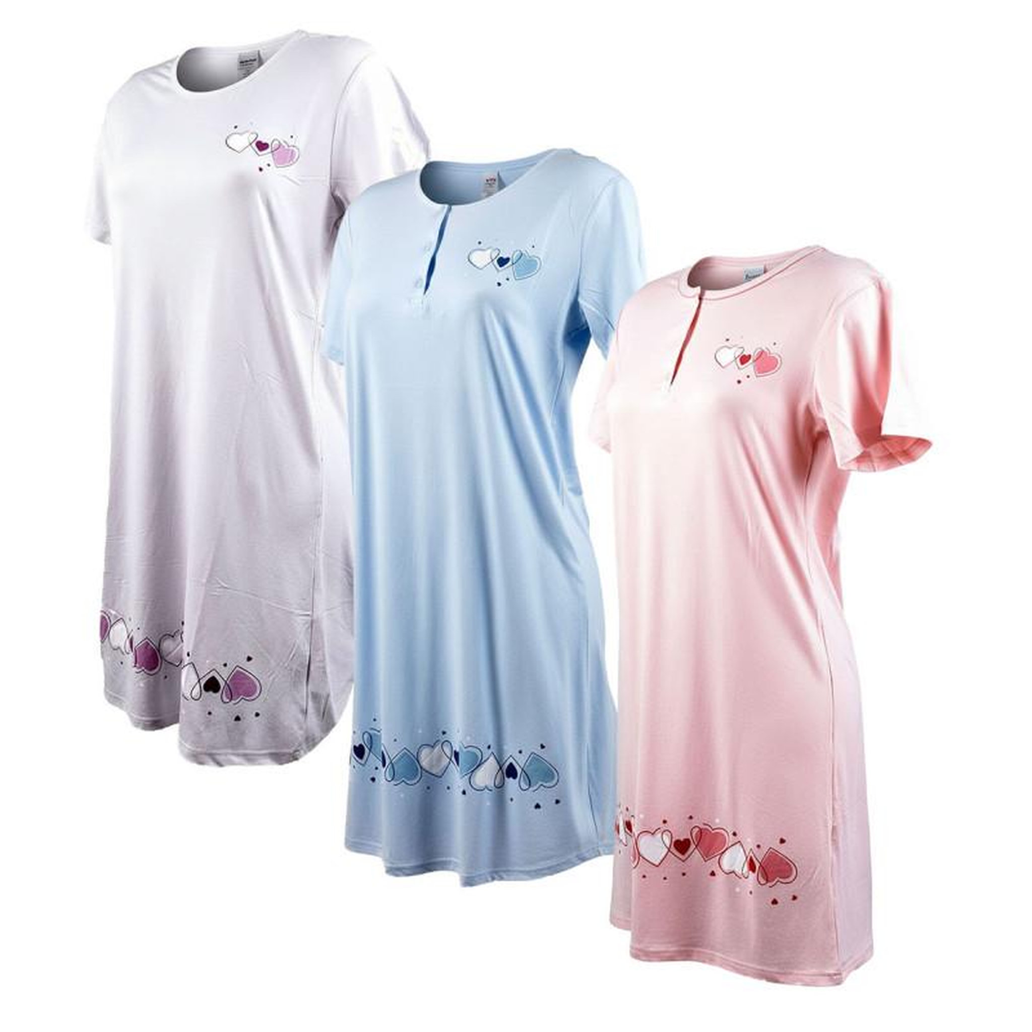 OZABI OZABI Chemise de Nuit Femme Microfibre Manches Courtes