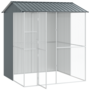 Voir la diapositive 4 : VIDAXL Aviary pour oiseaux Anthracite 215x210x247 cm en acier