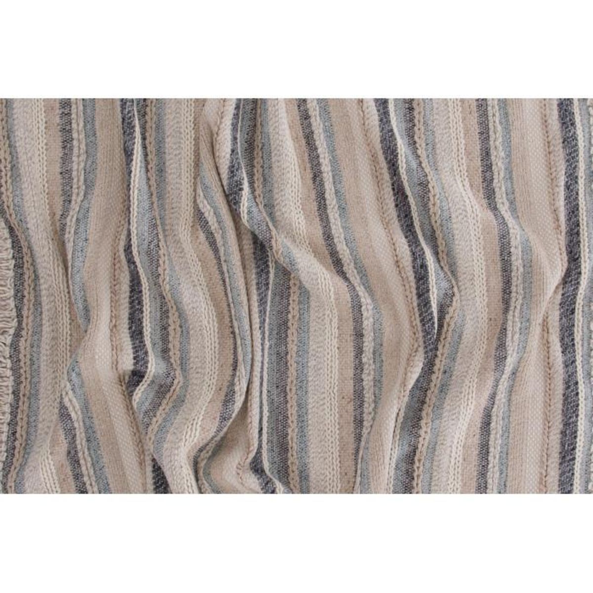 Paris Prix Tapis Déco en Laine  Gudha  170x240cm Beige & Bleu