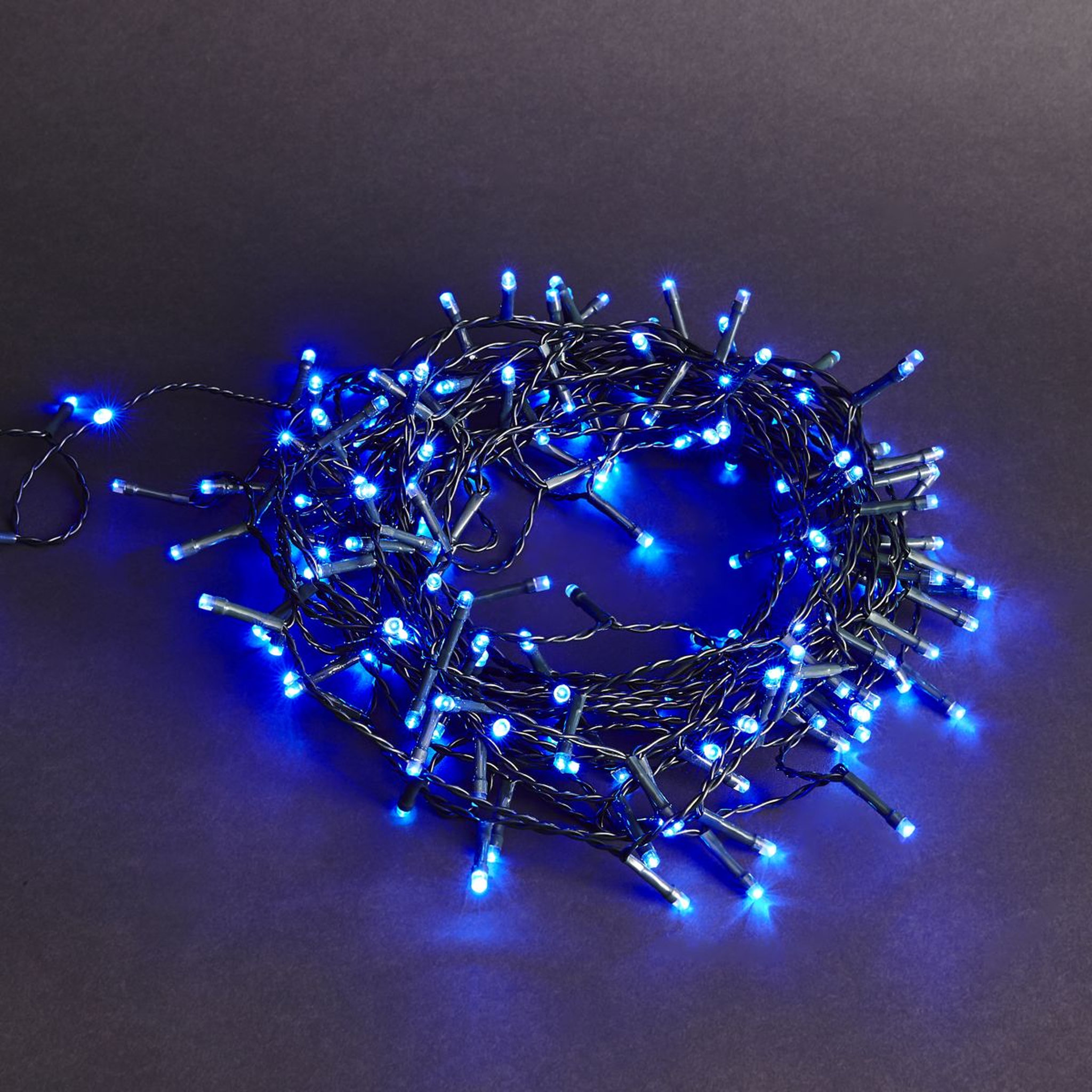 Voir la diapositive 1 : ACTUEL Guirlande extérieure 180 led bleu