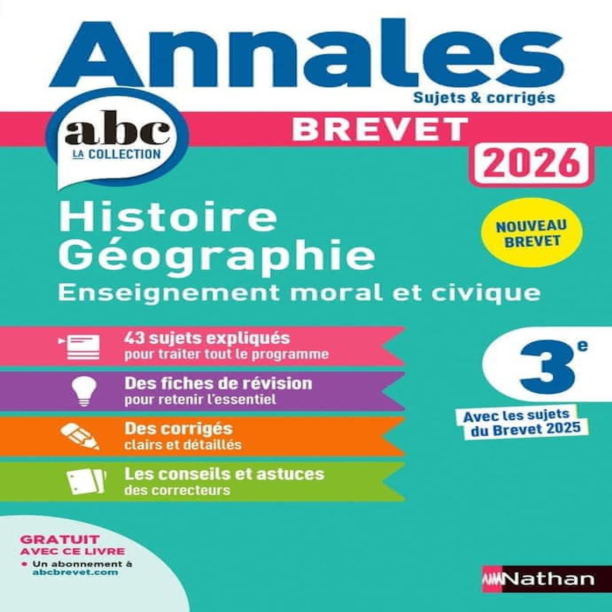HISTOIRE GEOGRAPHIE EMC 3E. EDITION 2026, Pralon Grégoire