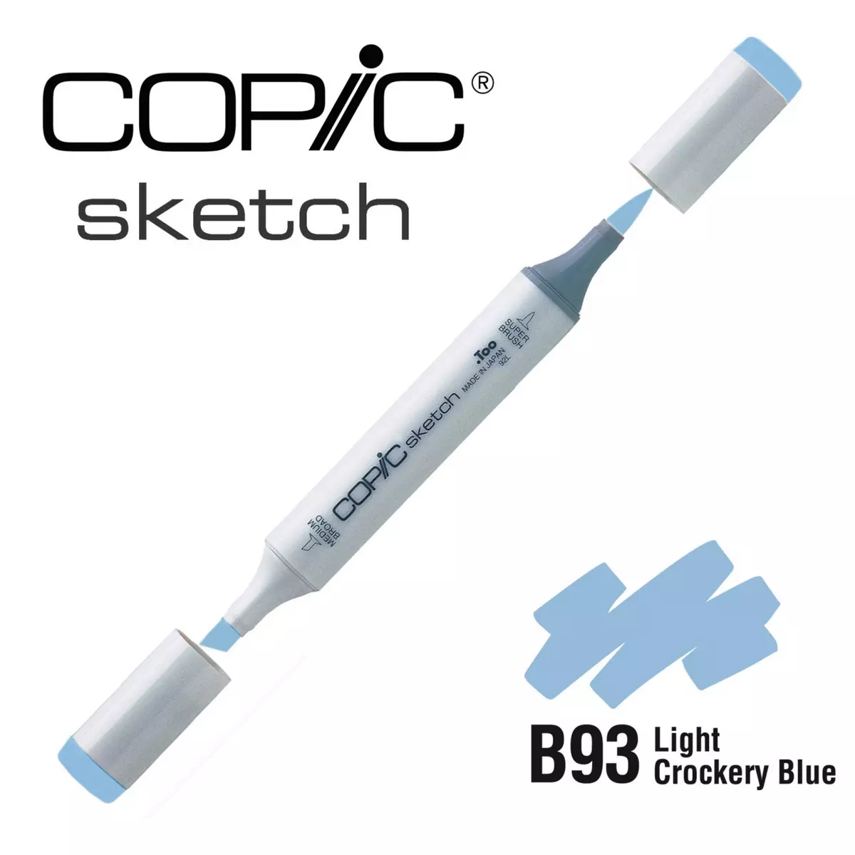 Copic Marqueur à l'alcool Copic Sketch B93 Light Crockery Blue