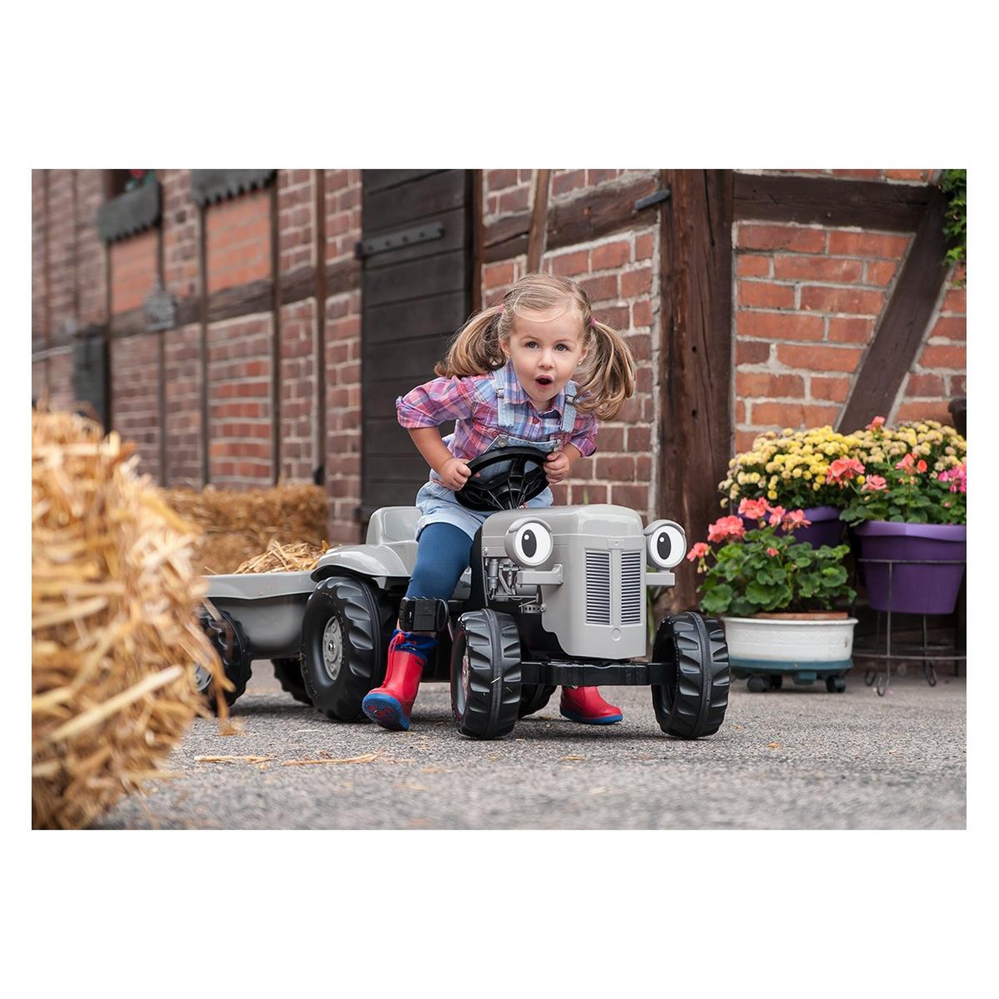Voir la diapositive 2 : ROLLY TOYS Tracteur a Pedales rollyKid Little Grey Fergie