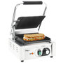 Voir la diapositive 1 : VIDAXL Grill pour panini rainuré Acier inoxydable 1800 W 31x30,5x20 cm